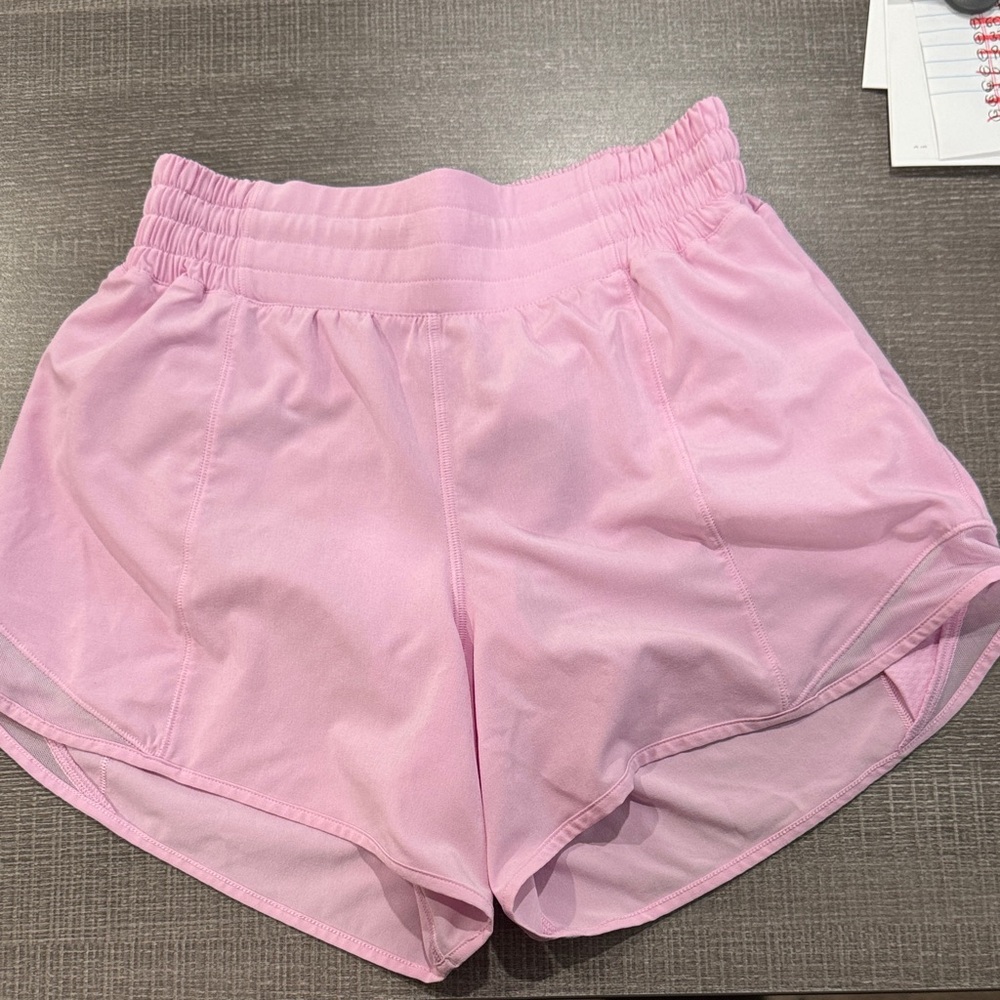 lululemon athletica Light Pink/Lilac Athletic Shorts